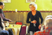 
			
				                                Dawn Soboleski, owner of the Sunrise Cafe in Clarks Summit, interacts with a guest on Nov. 24, 2021. Soboleski died Friday, June 21, 2024, at her home, surrounded by her family.
                                 The Abington Journal File Photo

			
		